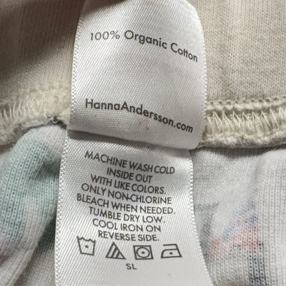 HANNA ANDERSON Kids Pajama Bottom Size M Multicolor Stairs Helping 25-13‎